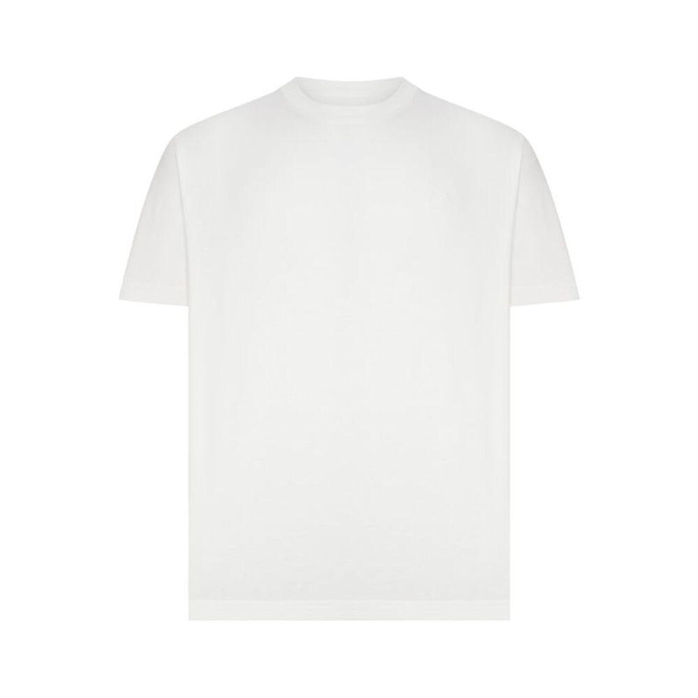 Etro Men Rome Cotton T-Shirt With Embroidered Logo